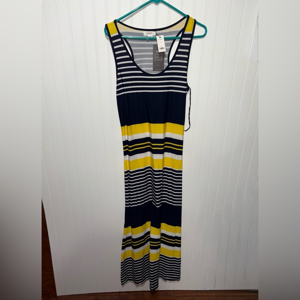 NWT Exist Striped Maxi Dress| Size Large